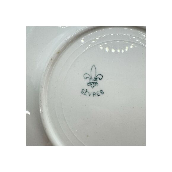 Antique Sevres France Pink And Blue Bathing Beauty Decorative Plate Edwardian - Picture 6 of 9